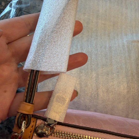 Coach Powder Pink Signature Wristlet - Picture 6 of 16